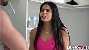 boy spied on girls in locker room and got lucky with big tits blonde teen petite shy pornstar muff diving