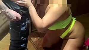 wife enjoys skinny guy with big cock in homemade scene