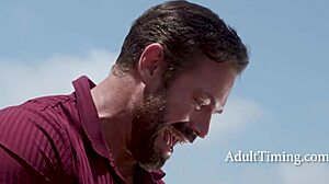 Poolside pleasure with vibrator and big tits bimbo flashing