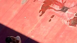 ARGENTINIAN NEIGHBORS IN BIKINIS SUNBATHING ON TERRACE PART 4