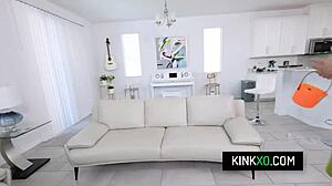 Hot Blonde Stepdaughter Maria Kazi Fucks Stepdad in Halloween Costumes