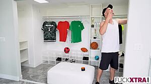 boy spied on girls in locker room and got lucky with big tits blonde teen petite shy pornstar muff diving