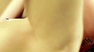 Tattooed Lesbians In Fishnets Lick Shaved Pussies And Anal