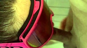 Hey, dickflash leads to cum on face in bathroom adventure