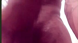 Stroking big black cock