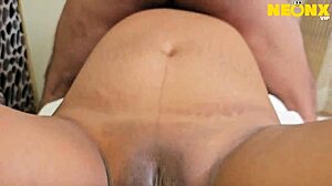 I felt her juicy wet pussy during nuru massage with monster cock close-ups