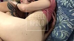 Naughty latina girlfriend masturbates, sucks, and fucks until he cums in her pussy