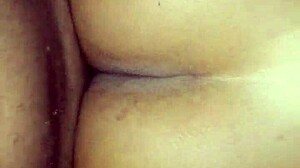 Husband stops motorcycle in alley to assfuck hot wife bareback for creampie