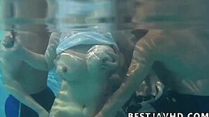 Suzuna Komiya The Nastiest Asian Woman Gives Fellatio By The Pool In The Greatest Japanese Group Fuck-a-thon Scene - Sex Uncensored Blowjob Asian Mature Big Tits Fucking Pool Japanese Oral