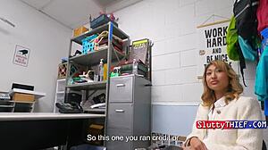 Arch your back for quick rough punishment in the shop