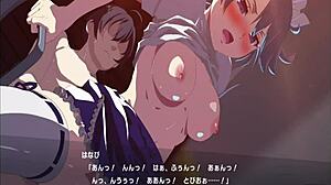 The maid costume cosplay high school girl gets attacked with big cock.