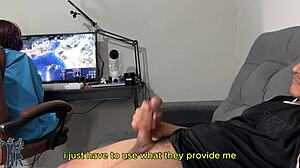 risky handjob, will she notice? english subtitles included