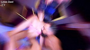 i pulled the teen's panties aside and fucked her shaved pussy doggystyle