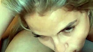 latina wife stuns husband in white lingerie for intense action