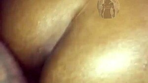 is this cheating lesbian slut ready for my big black cock in her wet pussy? she gets fucked hard and creampied.