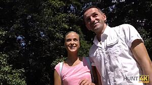 Hunt4k stud watches hunter nail his teen girlfriend for money