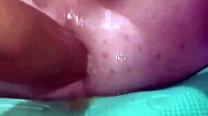 he stretches his asshole for the third time today, reaching intense orgasm