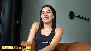 latina teen feels caught fucking in fake audition