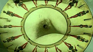 Vintage erotic art with hairy antique elements