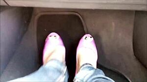 Is She Making Him Lick Her Feet In Heels For Humiliation?