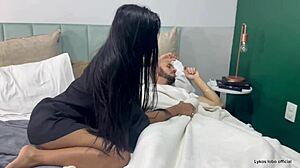 Woke Up to Wife's Sister Sucking My Big Dick in Interracial Deepthroat