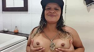 Latina Shows Hairy Pussy To Marcos In Reality