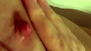 Masturbation leads to intense orgasm with pussy and tits focus.