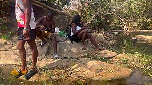 Did we almost get caught fucking by the riverside?