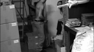 hot babe sucking and fucking in the stock room