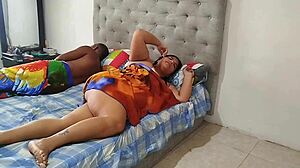 Sharing bed with stepfather's old friend leads to unexpected intimacy, fearing pregnancy