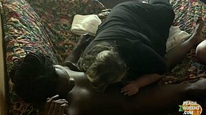 Intriguing Peach Queenz BBW Threesome Features Black Jesus's Monster Cock in Bareback Orgasm