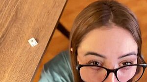 Cute Stepsister Alicia Hall Wins Blowjob In Game Night!