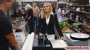 hot blonde milf gets pounded by pawn keeper in hidden cam