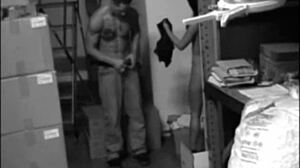 hot babe sucking and fucking in the stock room