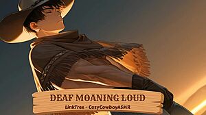 Deaf woman moans loudly during intense orgasm in erotic scene