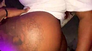 Petite ebony girl with tight pussy loves taking dick