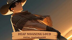 Deaf woman moans loudly during intense orgasm in erotic scene