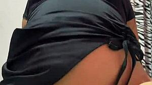 mi cuñada llega de una fiesta con su vestido sexy con ganas de coger