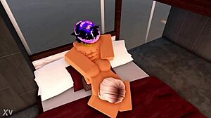 Blonde teen Sophie returns in Roblox and has fun with headless manager