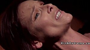 Hot bound slave gets fucked and anal fingered in domination bondage