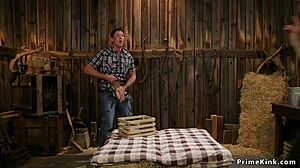 dude rims the cowgirl mistress in bizarre bdsm scene