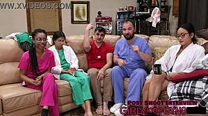 Aria Nicoles undergoes 2023 physical with Doctor Tampa at GirlsGoneGyno hospital exam.