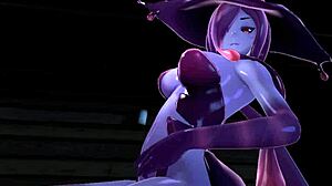 Hard elf woman sucks cock with neko sister. And slimer girl