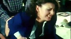 Secretary gets mouth full of cock and ass fucked hard!