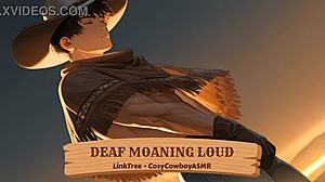 Deaf woman moans loudly during intense orgasm in erotic scene