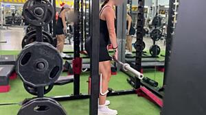 fresh meat at the gym, gotta fuck that bubble butt fit girl