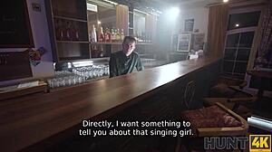 Husband watches wife in provocative cuckold scene