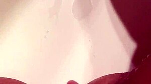 Masturbation leads to intense orgasm with pussy and tits focus.