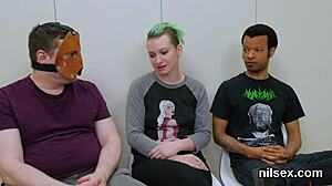 slutty cutie endures painful anal therapy in loony bin