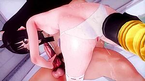 Small tits in puchi porn: intriguing contrast